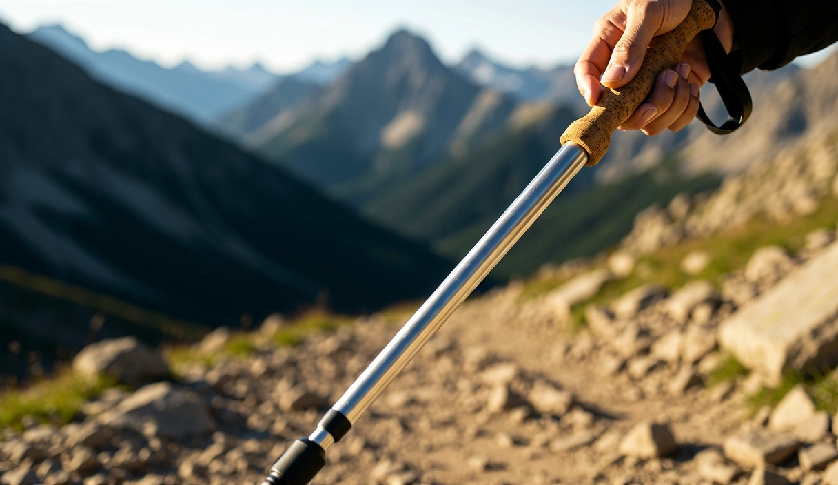 Bețe Nordic Walking MarinesRoads pe traseu montan