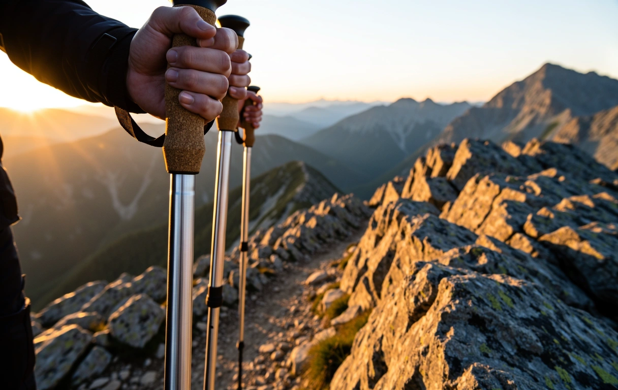 Bețe de Nordic Walking MarinesRoads pe traseu montan